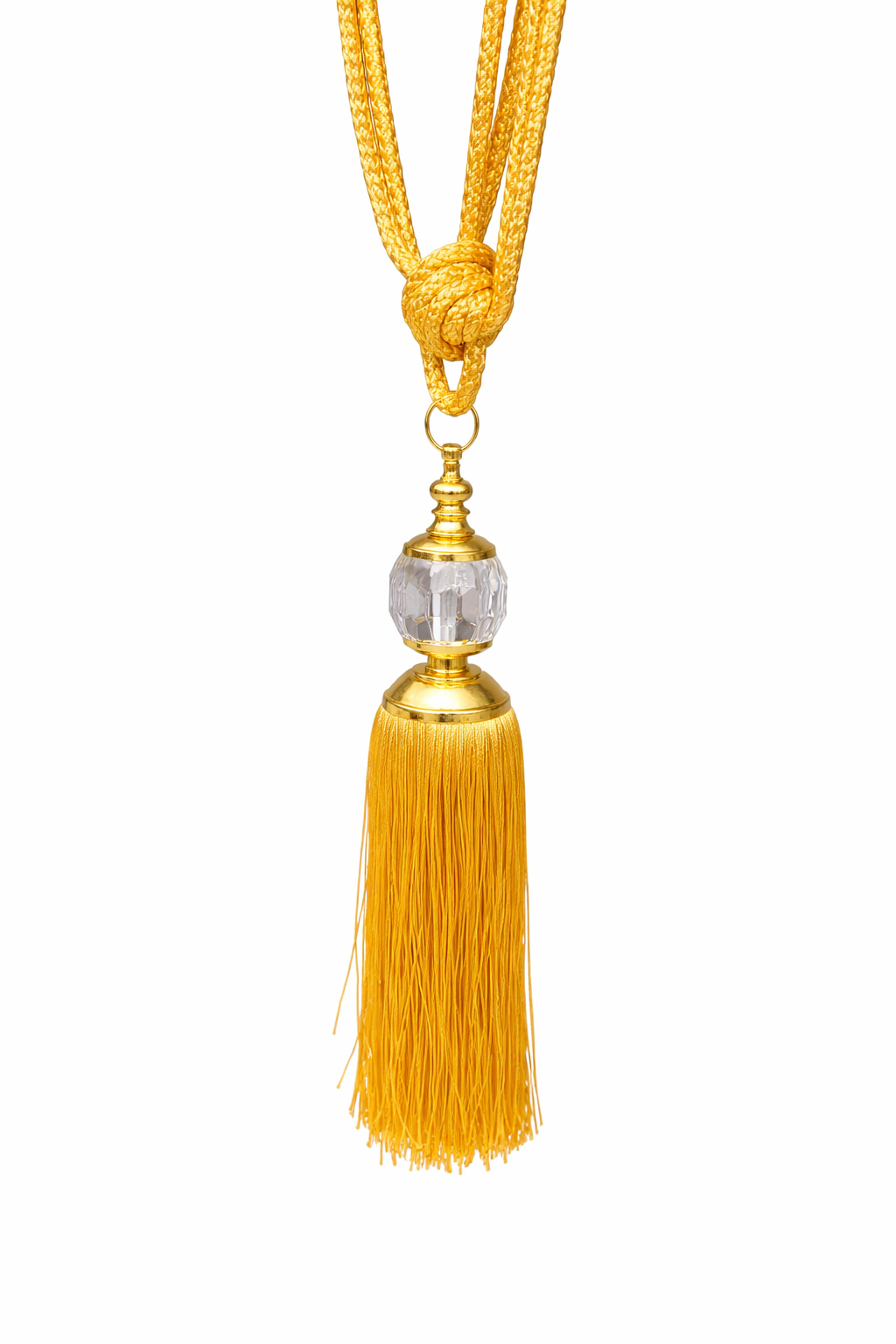 Gold tassel with a crystal bead 7skyrent