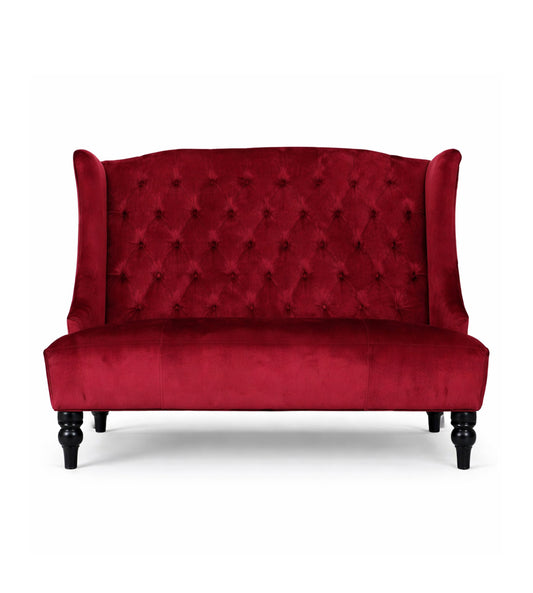 Sarkans bordo samta dīvāns