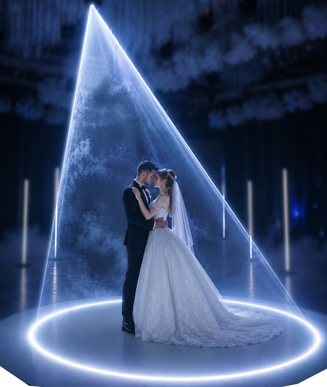 White Laser Rental Riga | Wedding & First Dance Laser
